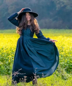Online Leonardo Carbone Mittelalterkleid "Medusa" Schwarz/Blau