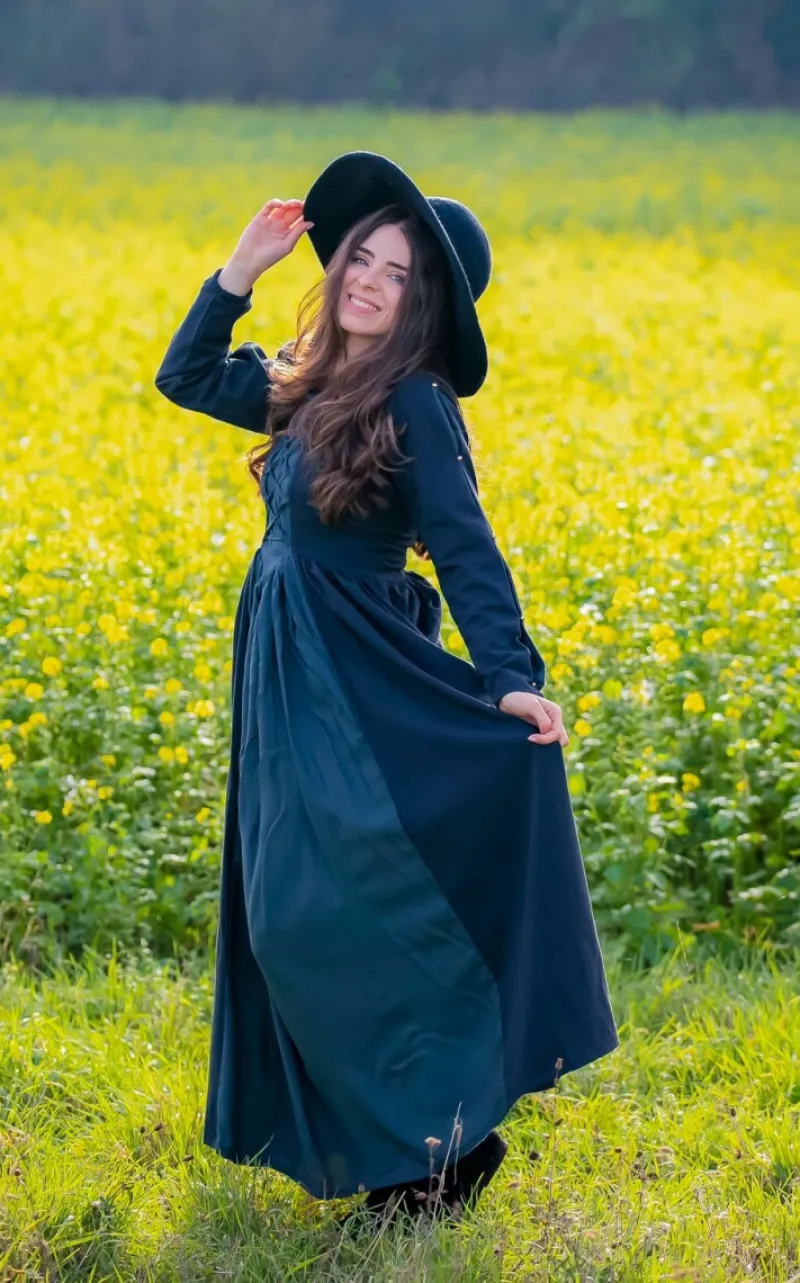 Online Leonardo Carbone Mittelalterkleid "Medusa" Schwarz/Blau