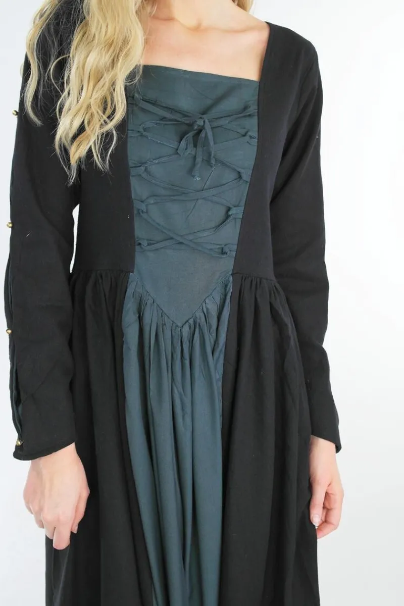 Online Leonardo Carbone Mittelalterkleid "Medusa" Schwarz/Blau