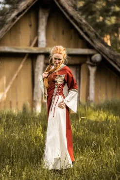 Best Leonardo Carbone Mittelalterkleid mit Bordüre 