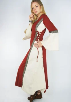 Best Leonardo Carbone Mittelalterkleid mit Bordüre 