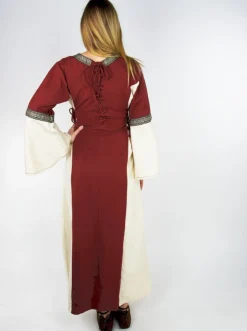 Best Leonardo Carbone Mittelalterkleid mit Bordüre 