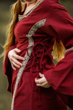 Store Leonardo Carbone Mittelalterkleid mit Bordüre