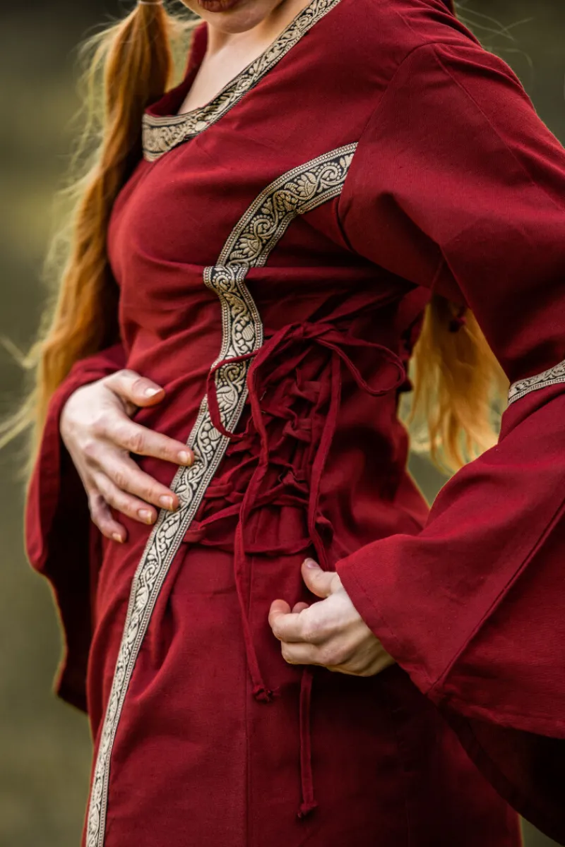 Store Leonardo Carbone Mittelalterkleid mit Bordüre "Sophie" Rot