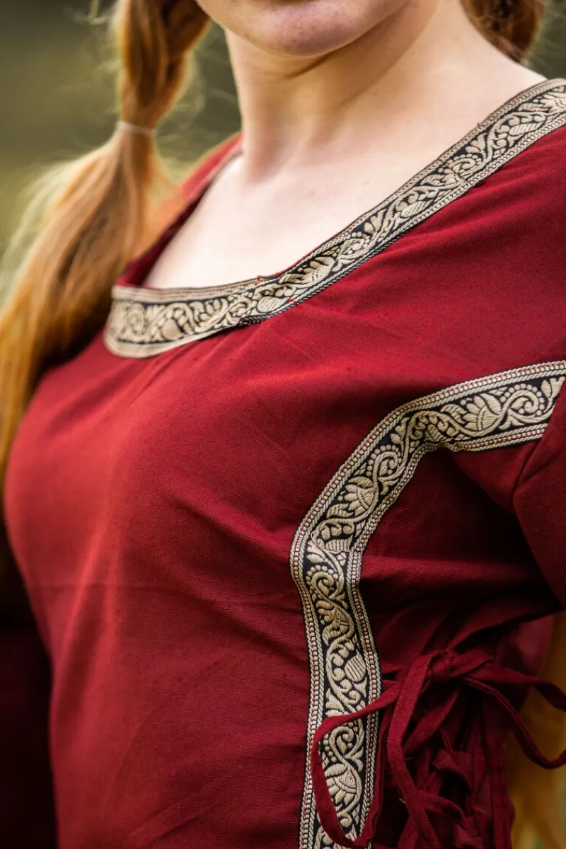 Store Leonardo Carbone Mittelalterkleid mit Bordüre "Sophie" Rot