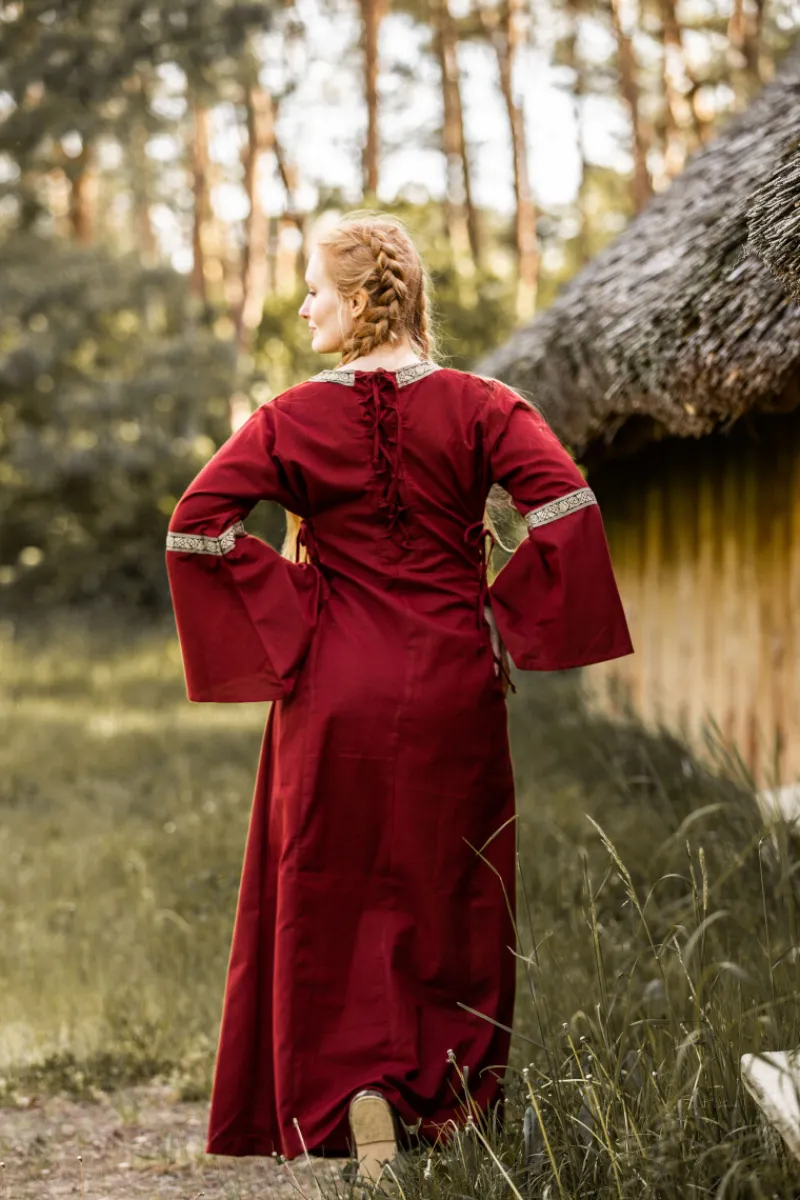 Store Leonardo Carbone Mittelalterkleid mit Bordüre "Sophie" Rot