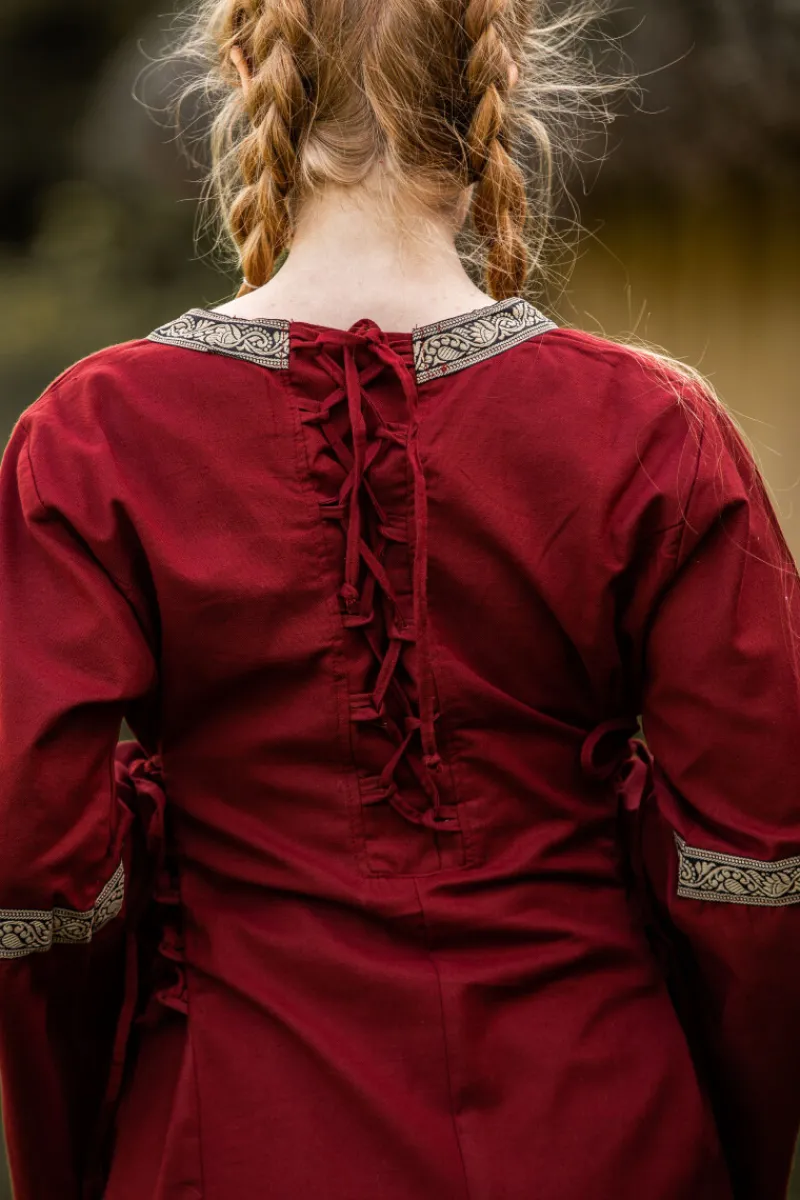Store Leonardo Carbone Mittelalterkleid mit Bordüre "Sophie" Rot