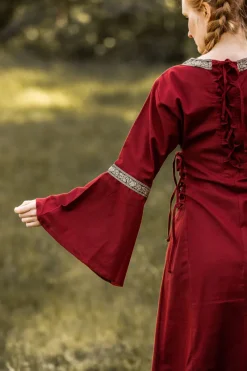 Store Leonardo Carbone Mittelalterkleid mit Bordüre