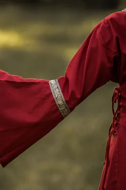 Store Leonardo Carbone Mittelalterkleid mit Bordüre