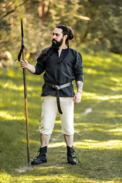 Outlet Leonardo Carbone Mittelalter-Kniebundhose "Veli" farben Hanf
