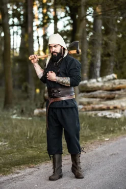 Sale Leonardo Carbone Mittelalter-Kniebundhose "Veli" Schwarz
