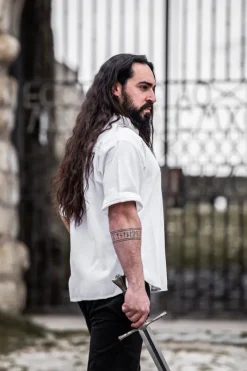 Discount Leonardo Carbone Mittelalter-Kurzarmhemd 