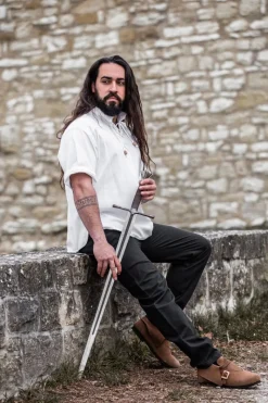 Discount Leonardo Carbone Mittelalter-Kurzarmhemd 