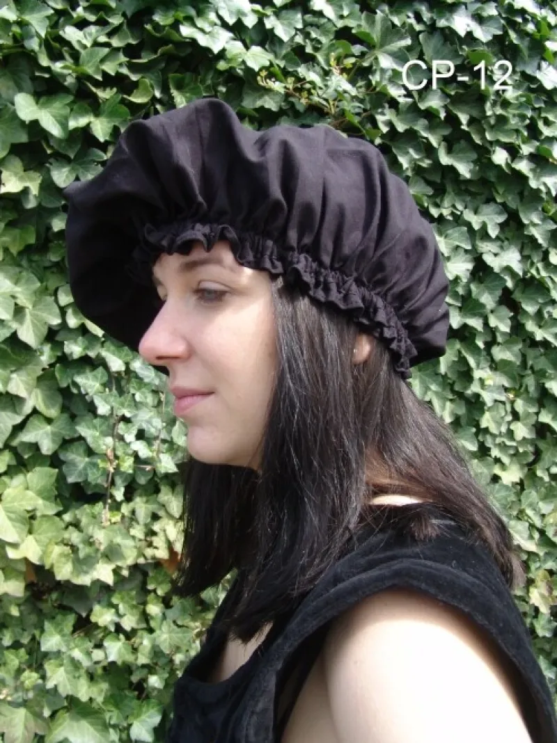 Fashion Leonardo Carbone Mittelalterliche Haube "Celine" Schwarz