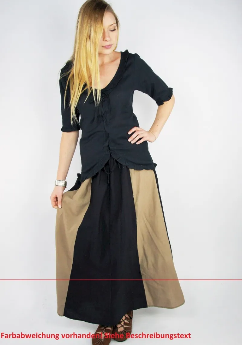 Flash Sale Leonardo Carbone Mittelalterrock "Dana" Hellbraun/Schwarz