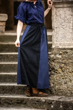 Best Sale Leonardo Carbone Mittelalterrock "Dana" Schwarz/Blau