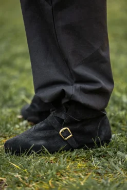 Best Leonardo Carbone Mittelalterschuh "Albin" Schwarz