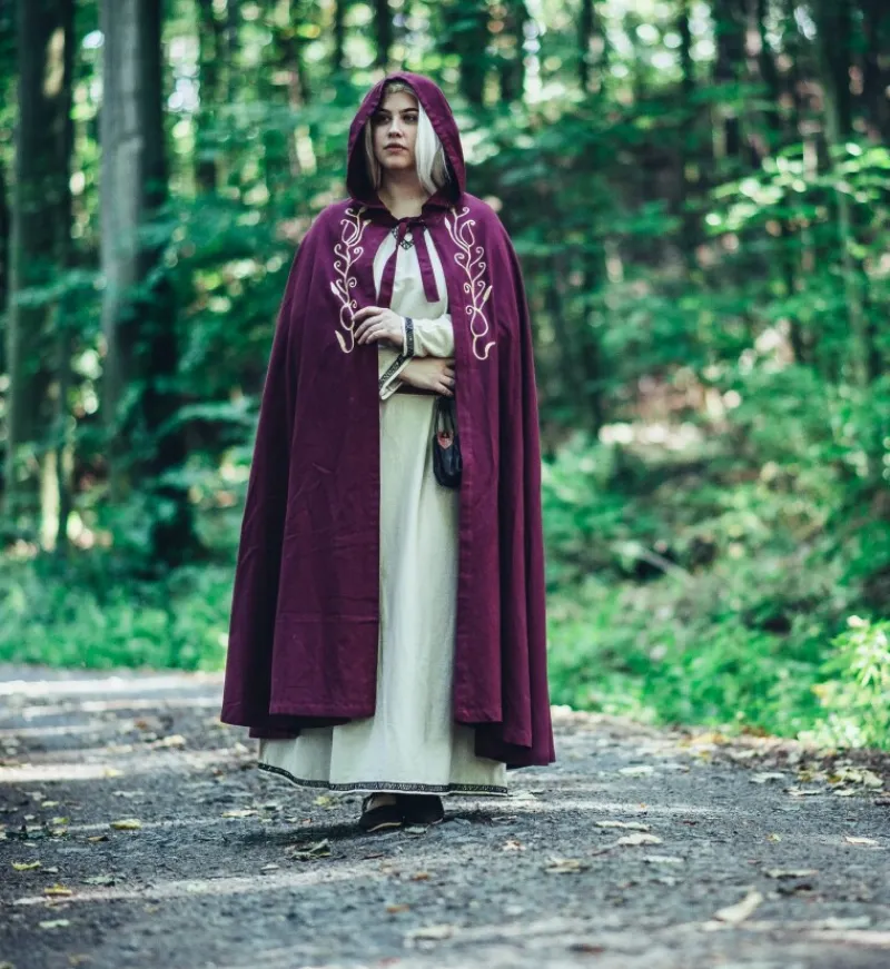Fashion Leonardo Carbone Mittelalterumhang "Lyra" Rot