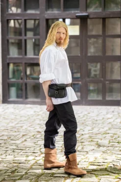 Store Leonardo Carbone Piraten-Schnürhemd