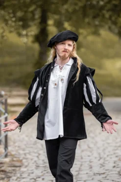 Store Leonardo Carbone Piraten-Schnürhemd