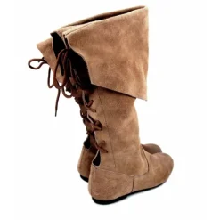 Best Sale Leonardo Carbone Piratenstiefel aus Wildleder "Geoffrey" Braun