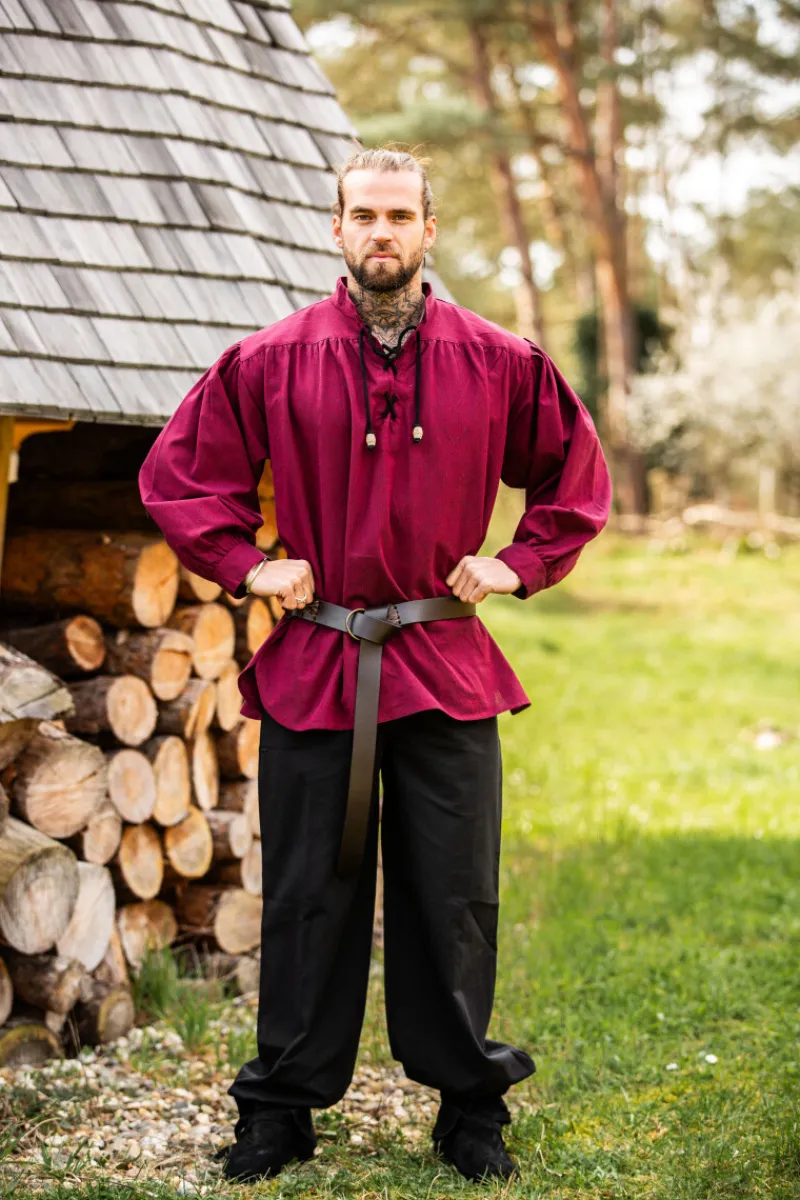 Fashion Leonardo Carbone Ringgürtel "Conrad" mit Lederriemen Braun