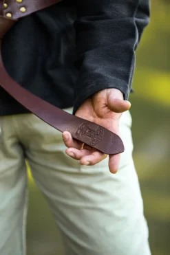 Sale Leonardo Carbone Ringgürtel mit Thorshammer-Prägung 
