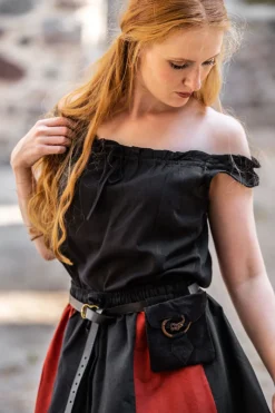 Sale Leonardo Carbone Ärmellose Sommerbluse "Adele" Schwarz