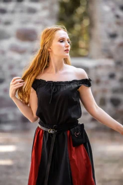 Sale Leonardo Carbone Ärmellose Sommerbluse "Adele" Schwarz