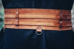Best Sale Leonardo Carbone Robuster Wikinger-Gürtel "Sif" Cognac Braun