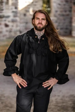 Discount Leonardo Carbone Rüschenhemd 