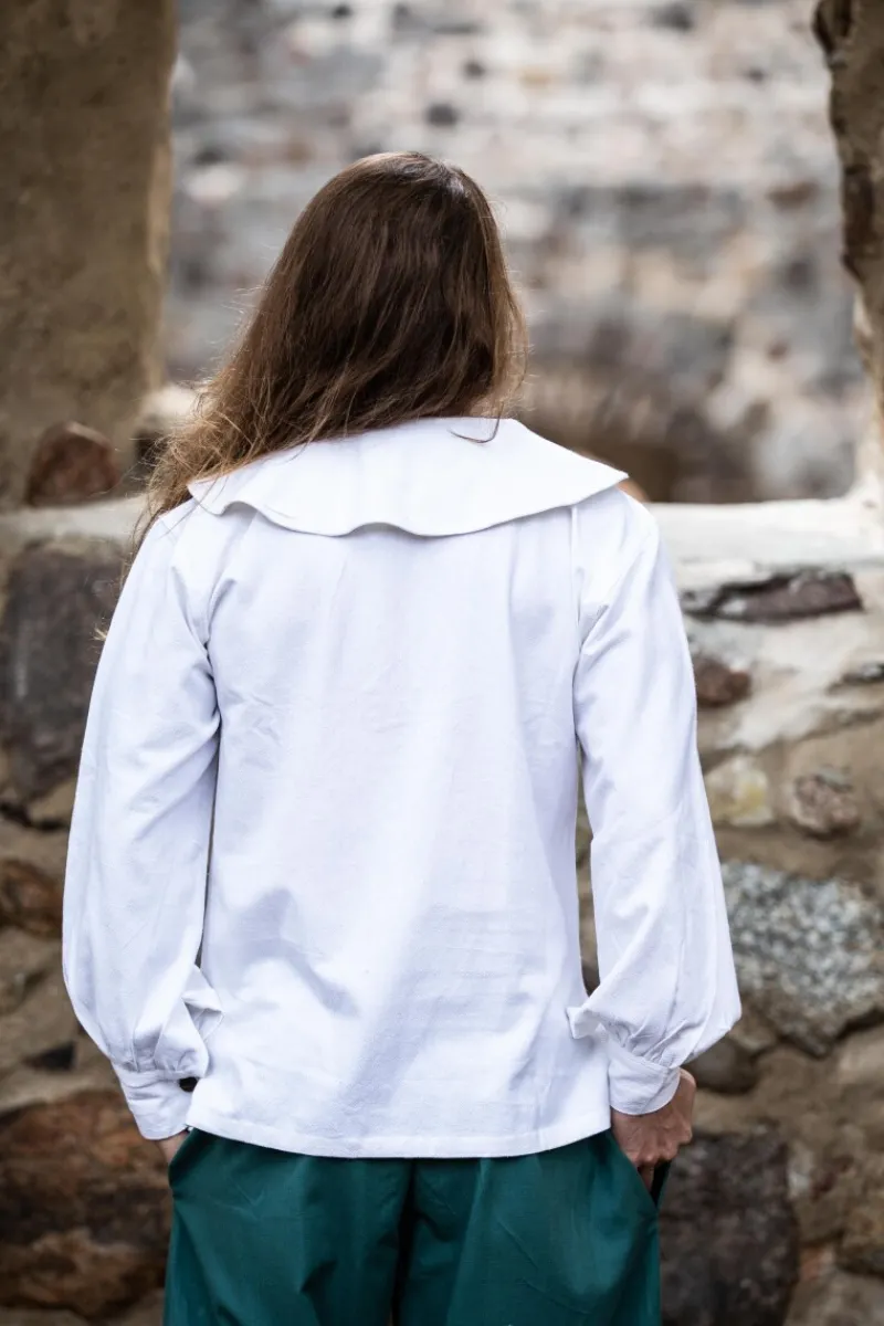 Cheap Leonardo Carbone Rundkragenhemd "Athos" Weiß