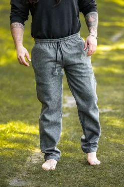 Cheap Leonardo Carbone Rustikale Wollhose "Harald" Grau