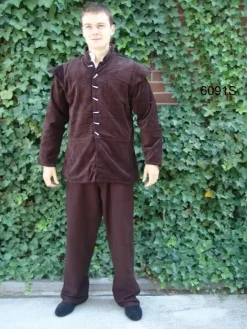 Cheap Leonardo Carbone Samtjacke mit abnehmbaren Ärmeln "Gilbert" Braun