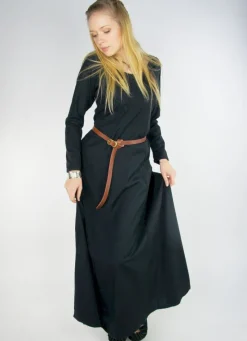 Store Leonardo Carbone Schlichtes Wikinger Unterkleid "Scarlet" Schwarz