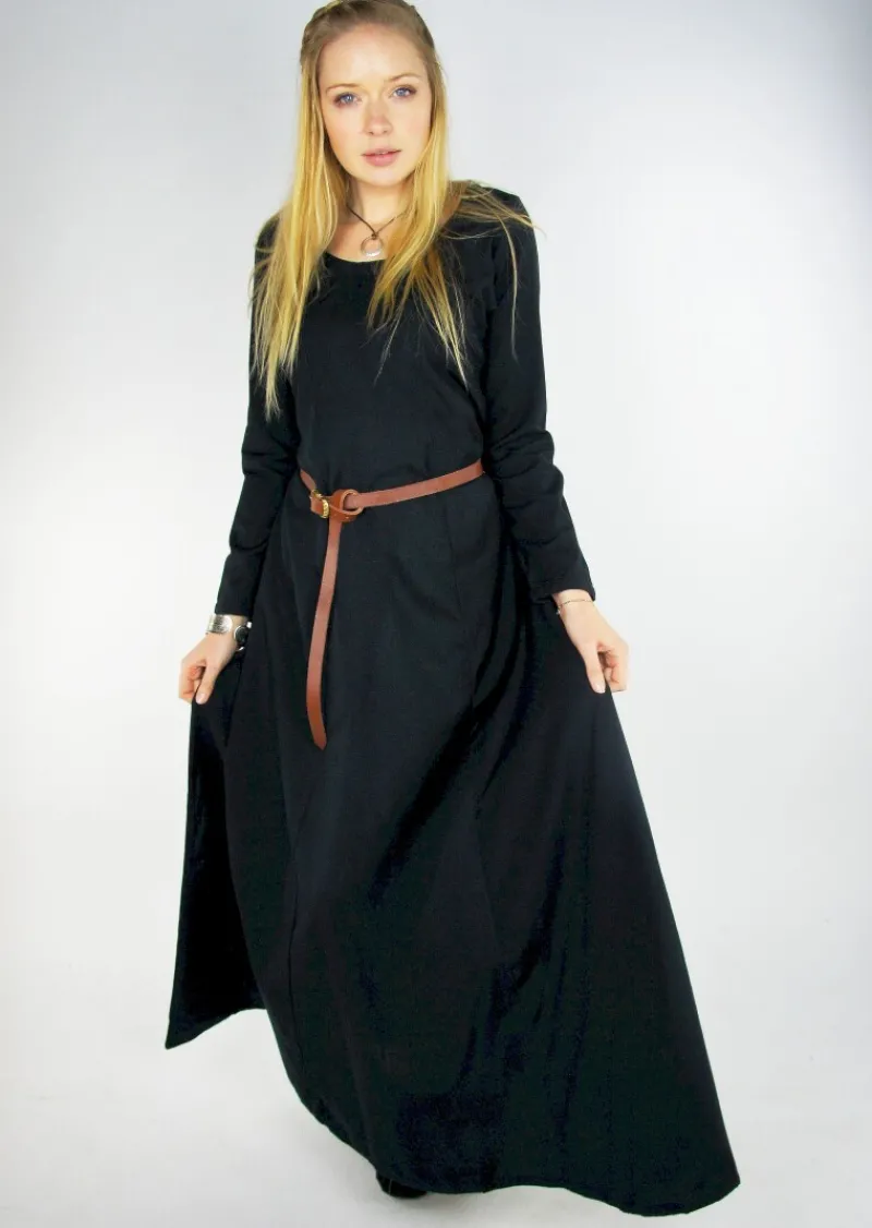 Store Leonardo Carbone Schlichtes Wikinger Unterkleid "Scarlet" Schwarz