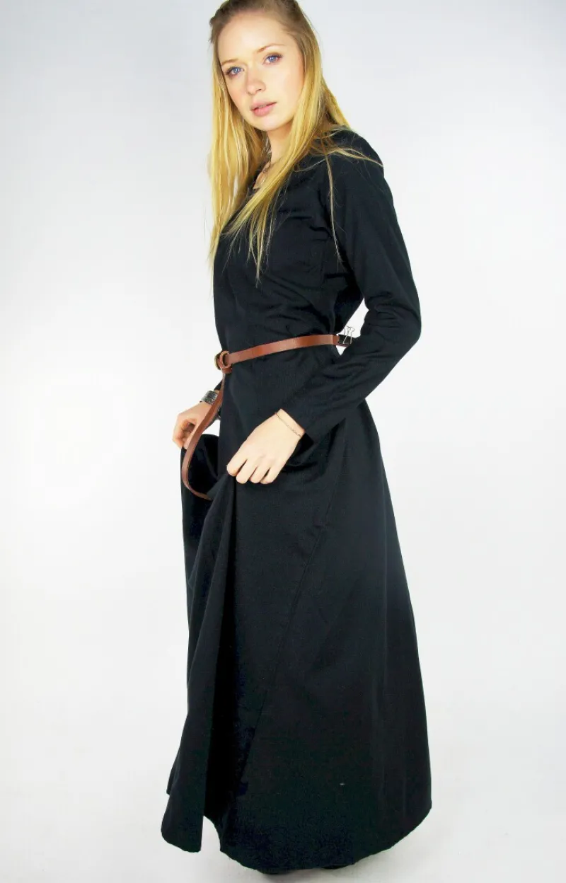 Store Leonardo Carbone Schlichtes Wikinger Unterkleid "Scarlet" Schwarz