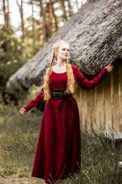 Flash Sale Leonardo Carbone Schlichtes Wikinger Unterkleid "Scarlet" Rot