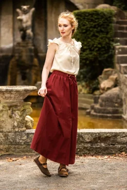 Shop Leonardo Carbone Sommerbluse mit Rüsche "Lotte" Natur