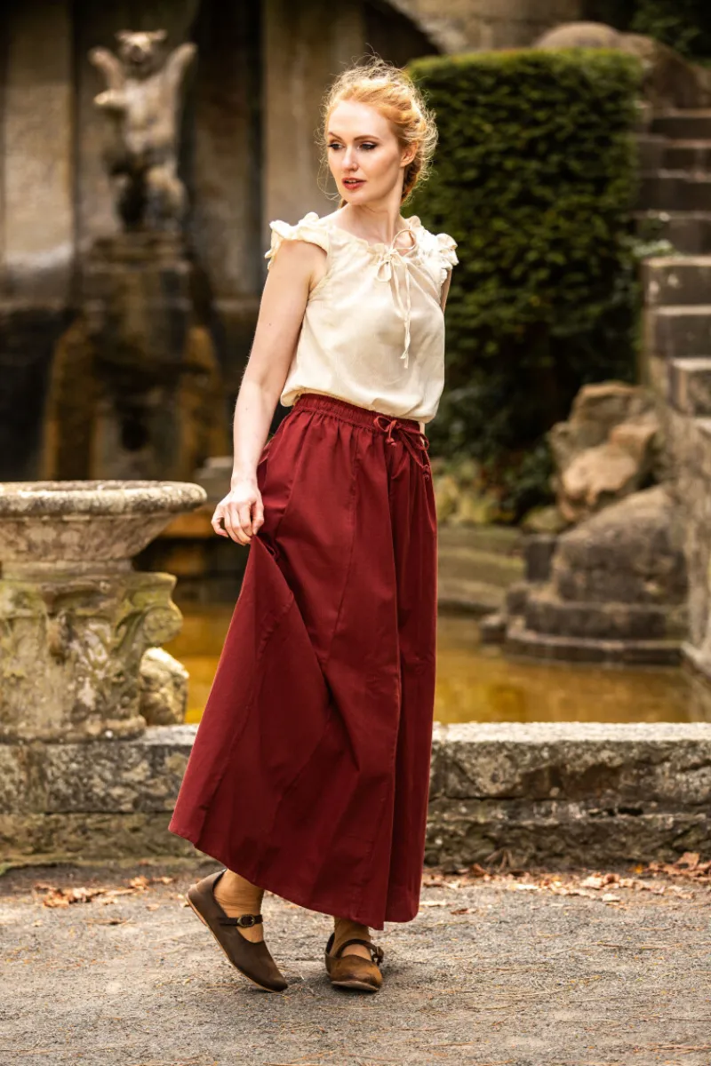 Shop Leonardo Carbone Sommerbluse mit Rüsche "Lotte" Natur