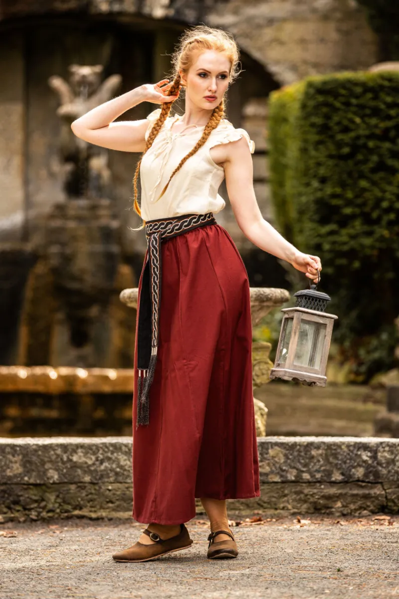 Shop Leonardo Carbone Sommerbluse mit Rüsche "Lotte" Natur