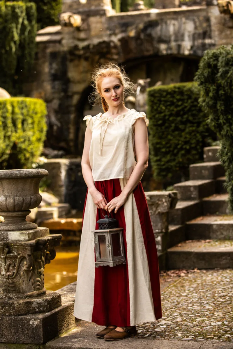 Shop Leonardo Carbone Sommerbluse mit Rüsche "Lotte" Natur