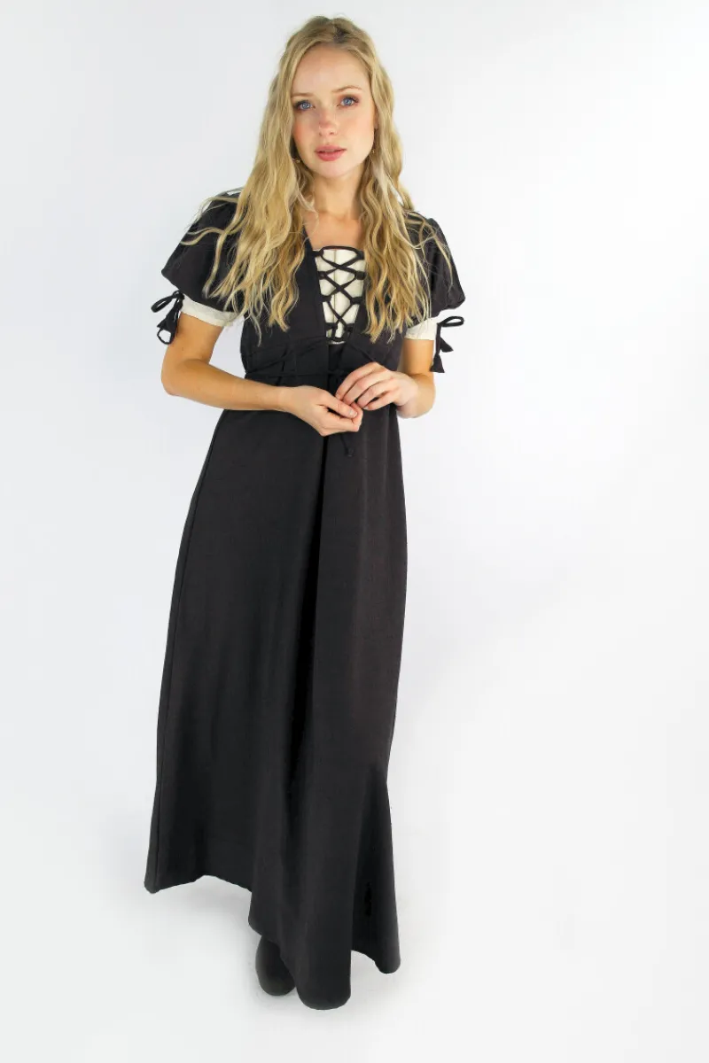 Discount Leonardo Carbone Sommerkleid "Denise" Braun/Natur