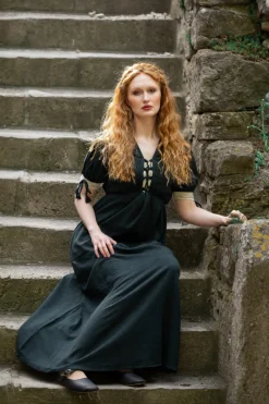 Cheap Leonardo Carbone Sommerkleid "Denise" Grün/Natur