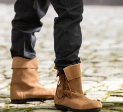 Discount Leonardo Carbone Stulpenstiefel aus Wildleder "Sigurd" Braun