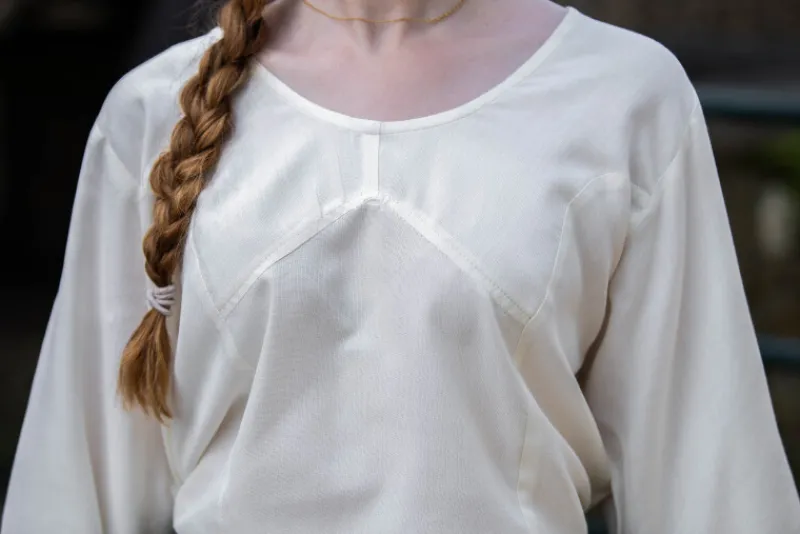 Shop Leonardo Carbone Trompetenärmel-Bluse "Irma" Natur
