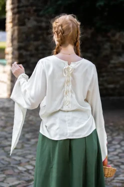 Shop Leonardo Carbone Trompetenärmel-Bluse