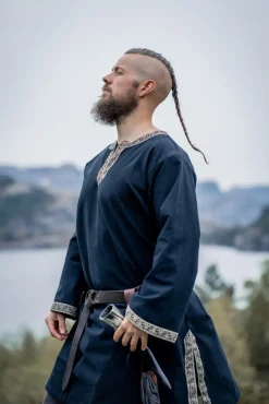 Hot Leonardo Carbone Tunika mit Bordüre 