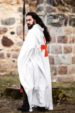 Best Sale Leonardo Carbone Umhang der Tempelritter "Arnulf" Weiß/Rot