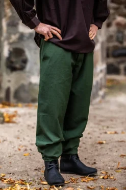 Store Leonardo Carbone Weiche Mittelalter Hose "Linhart" mit Bundschnürung